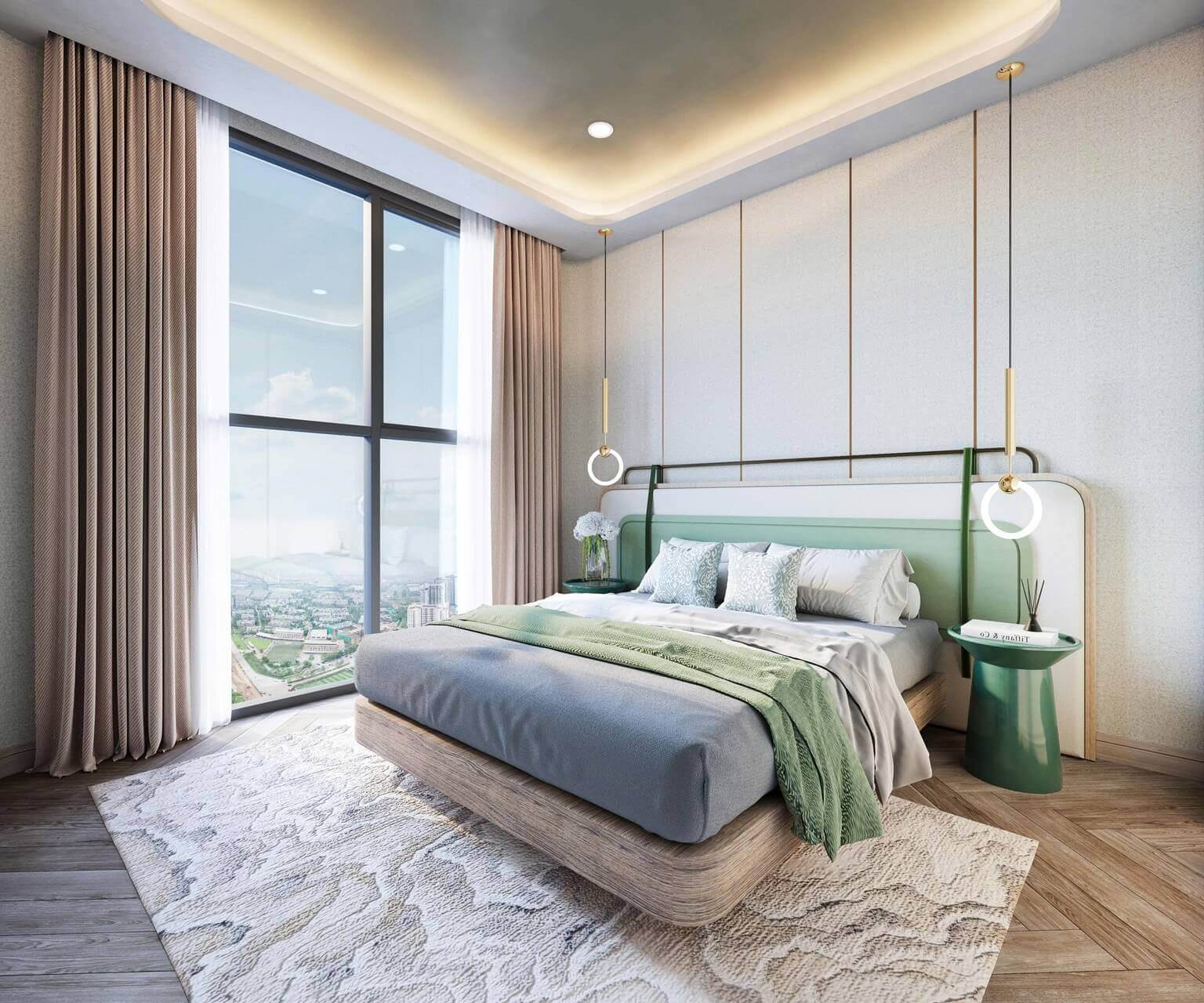 nội thất căn hộ moonlight 2 an lạc green symphony