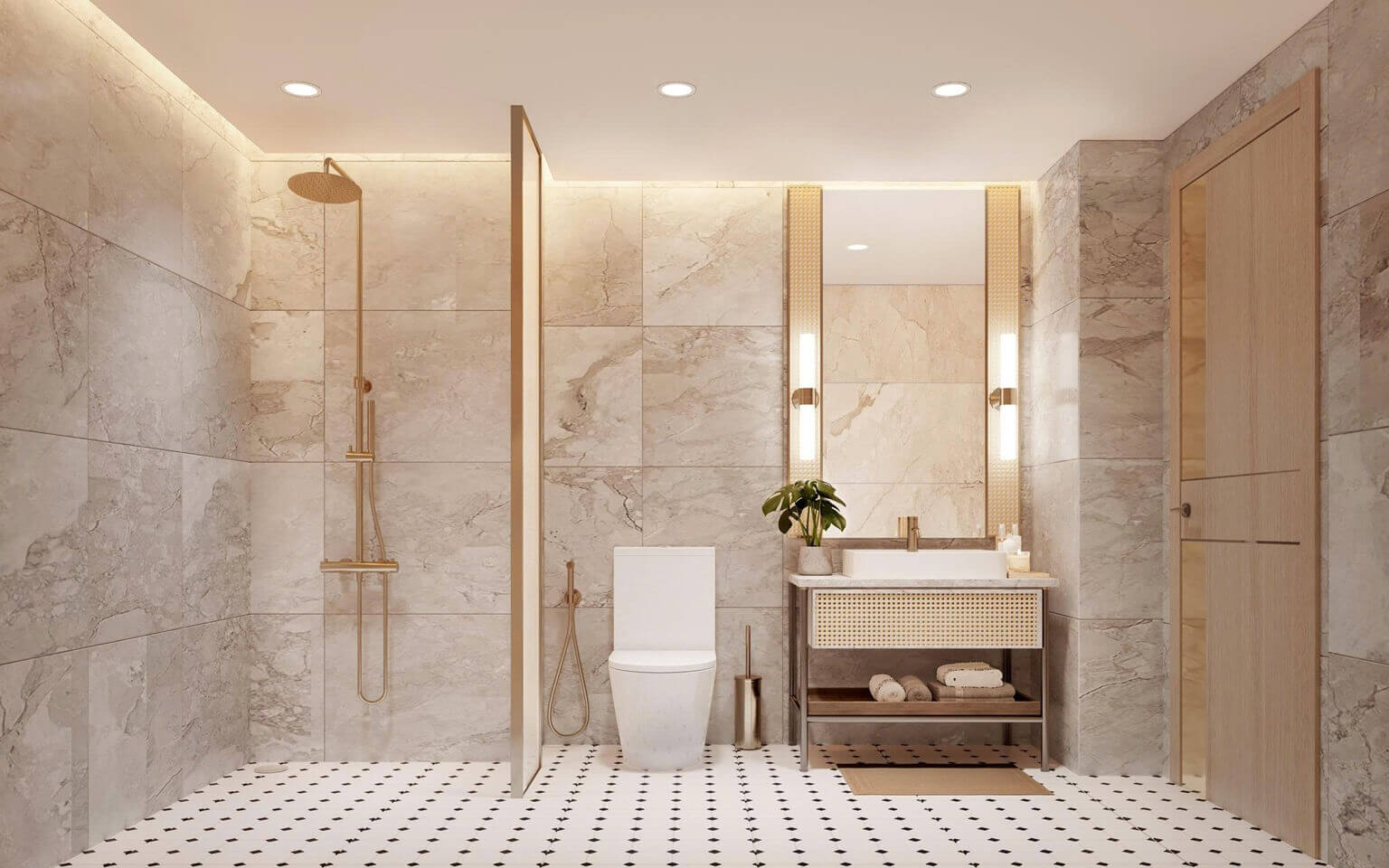 nội thất căn hộ moonlight 2 an lạc green symphony