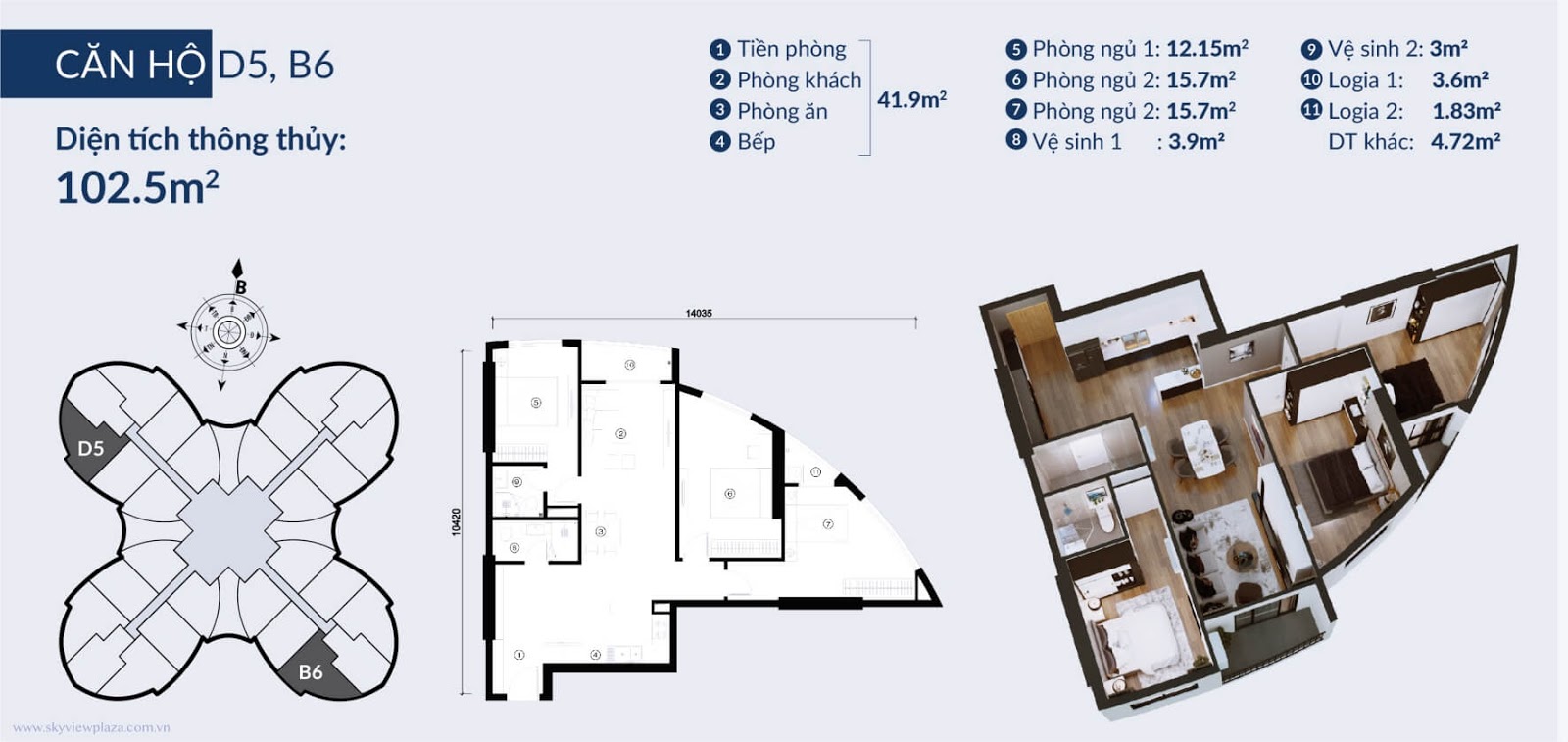 thiết kế căn hộ the queen palace 360 giải phóng