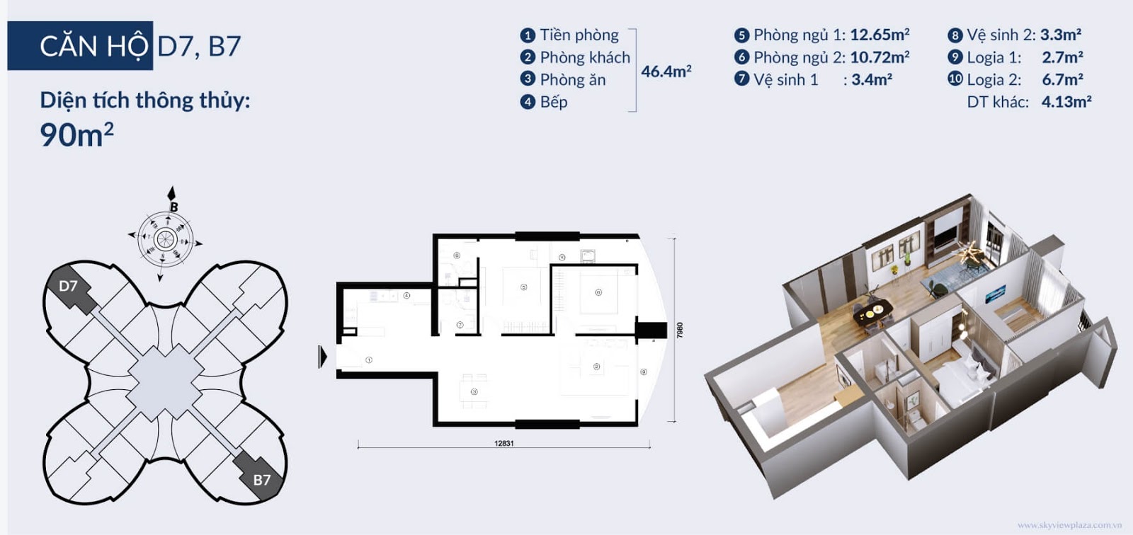 thiết kế căn hộ the queen palace 360 giải phóng