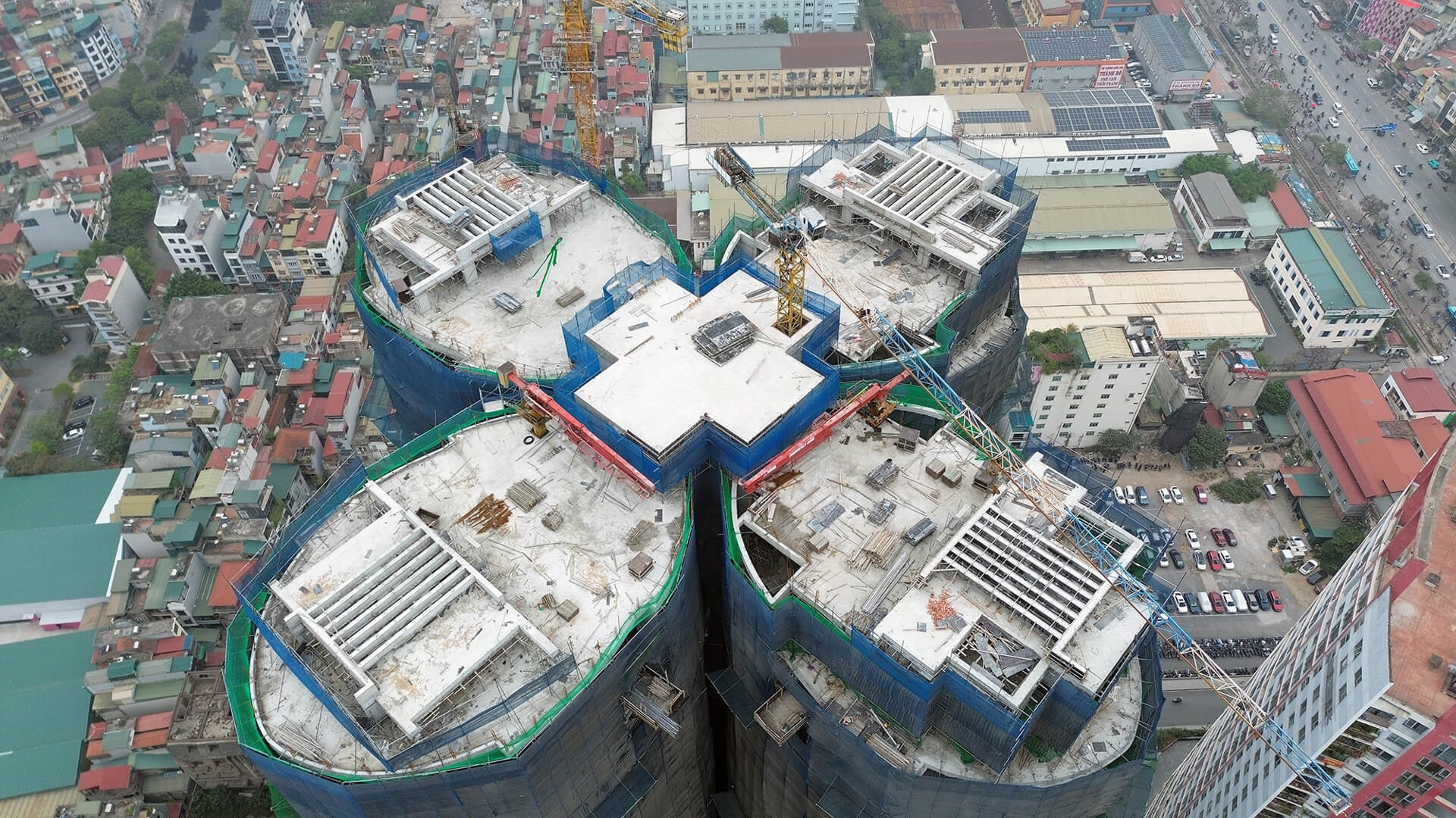 Tiến độ thực tế dự án The Queen Palace 360 Giải Phóng tháng 8/2025