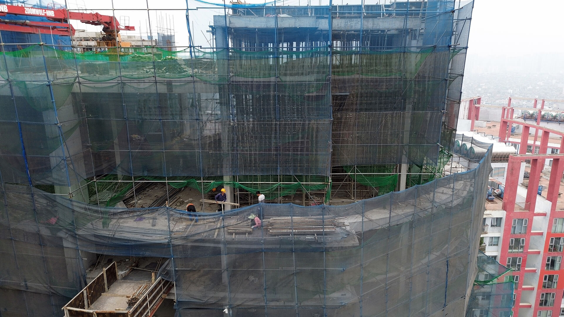 Tiến độ thi công dự án The Queen Palace 360 Giải Phóng tháng 8/2025