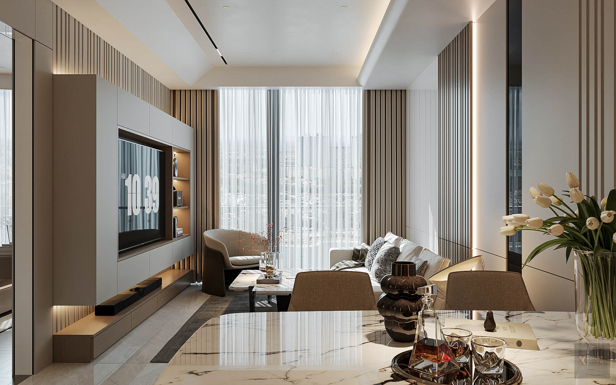 căn hộ 2 phòng ngủ the queen 360 giải phóng