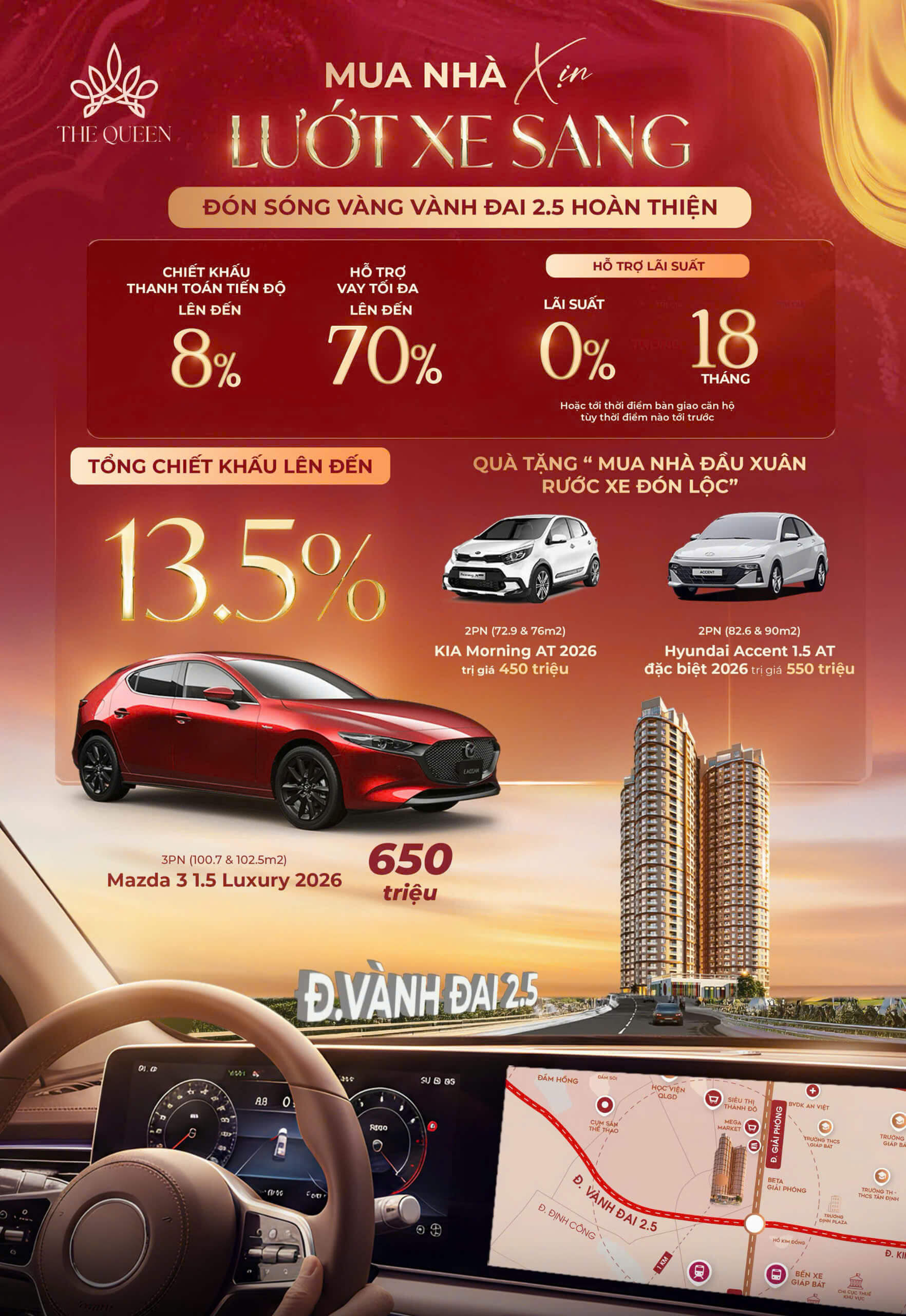 chính sách bán hàng dự án the queen 360 giải phóng