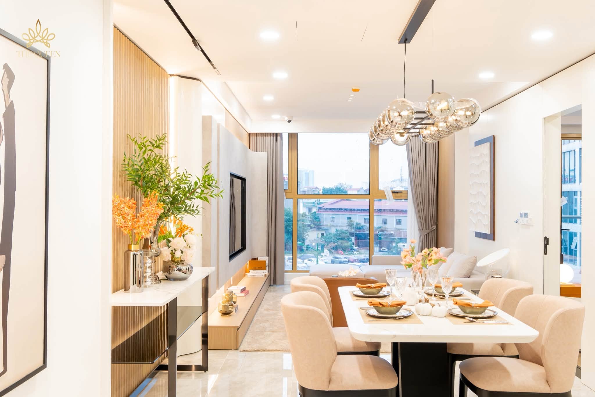 căn hộ mẫu the queen 360 giải phóng